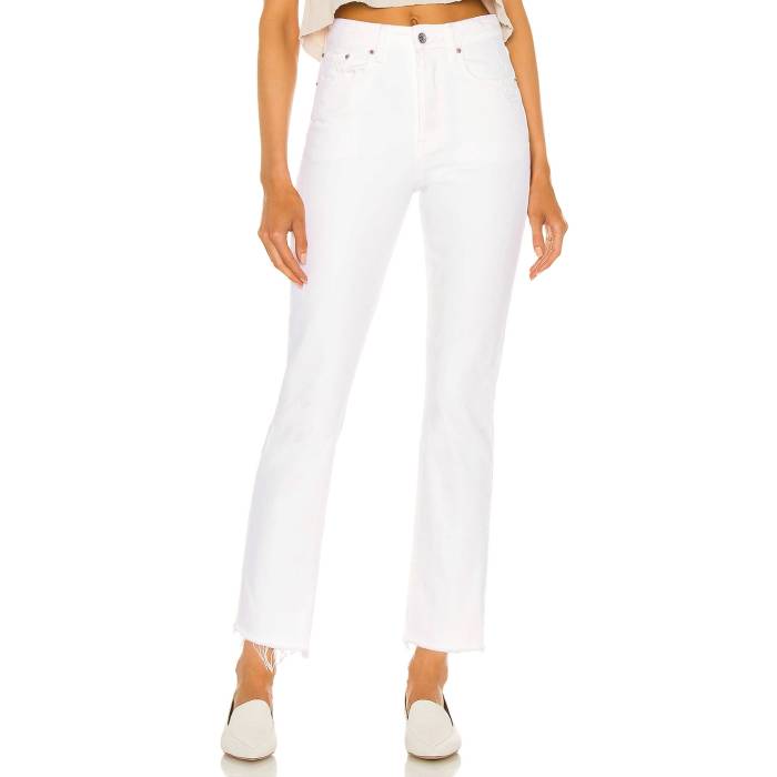 Grlfrnd 【 Karolina High Rise Straight Crop Jeans Women Brentwood 】 ハイ ライズ Crop クロップ ジーンズ レディースファッション ボトムス パンツ レディース