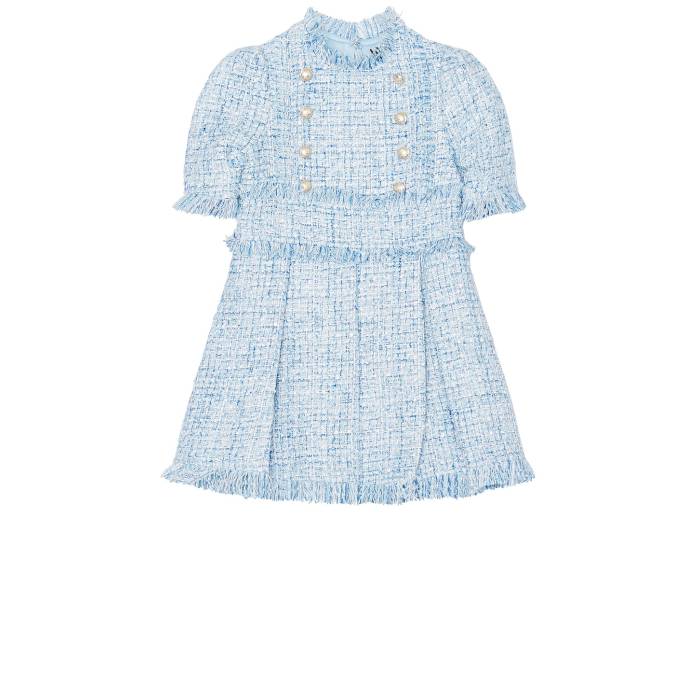 バルドー ジュニア Bardot Junior 【 Kids Brielle Boucle Dress Girls Blue Mist 】 ドレス キッズ ベビー マタニティ キッズファッション ドレス ジュニア キッズ 青色 ブルー