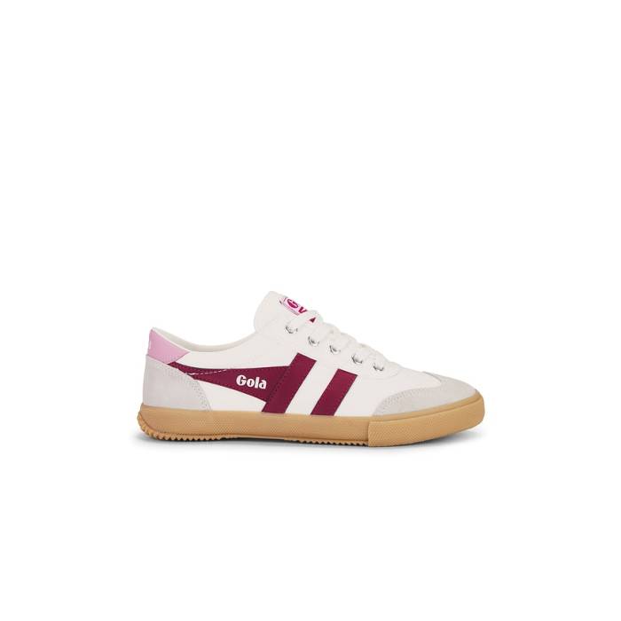 ゴーラ Gola 【 Women's Badminton Plimsolls Sneaker Women Off White &Amp; Cerise &Amp; Candy &Amp; Gum 】 レディース 靴 スニーカー レディース 白色 ホワイト