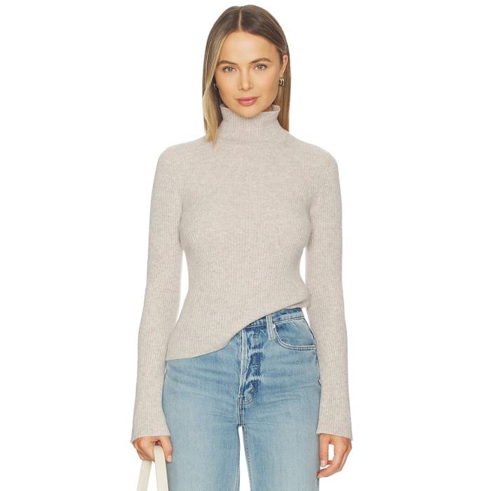 Other - ジェームス パース James Perse 【 Ribbed Funnel Neck Sweater Women Soft Beige 】 トレーナー レディース ベージュ