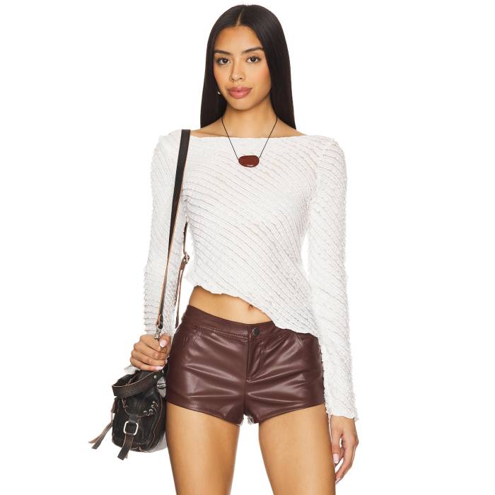 Superdown 【 Jayne Long Sleeve Top Women White 】 Sleeve スリーブ レディースファッション トップス その他 レディース 白色 ホワイト