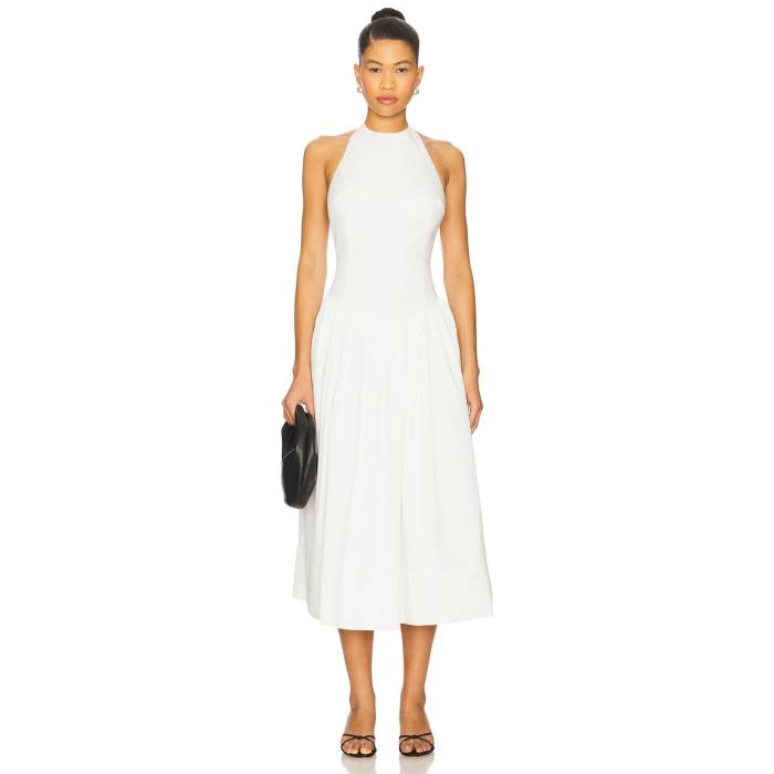 L'academie 【 By Marianna Akiri Midi Dress Women White 】 ドレス レディースファッション ドレス レディース 白色 ホワイト