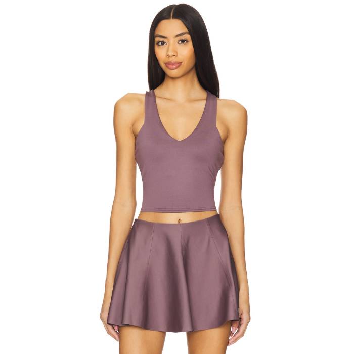 ������ Alo �� Real Bra Tank Women Raisinette �� �쥢�� ���󥯥ȥå� ���ݡ��� �����ȥɥ� �ե��åȥͥ� �ȥ졼�˥� ��...