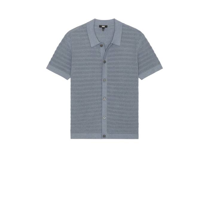ペイジ Paige 【 Mendez Knitted Shirt Men Fjord Valley 】 メンズ
