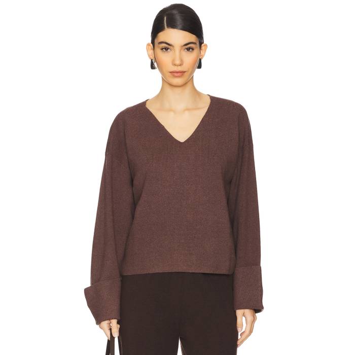 Lovers And Friends 【 Aurelia V Neck Women Brown 】 レディースファッション トップス ニット セーター その他 レディース 茶色 ブラウン