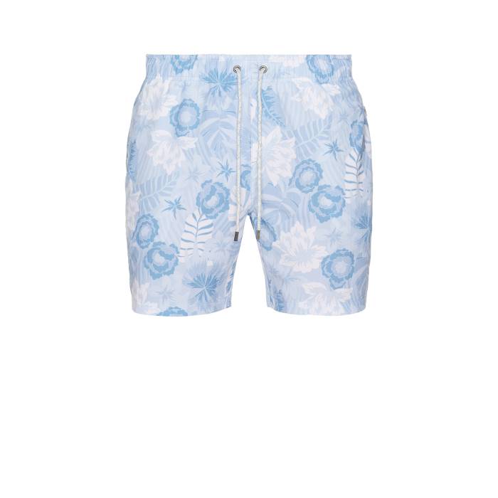 Vintage Summer 【 Seersucker Stretch Volley Swim Short Men Light Blue 】 メンズファッション 水着 メンズ 青色 ブルー