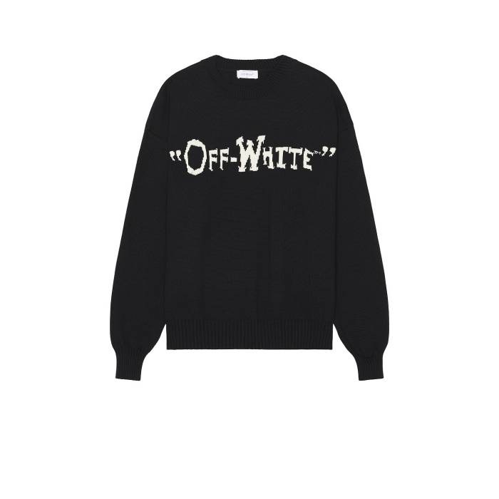 Off-White 両面ニットセーター ブルー（青）系 Off-White(オフホワイト) ニット・セーター