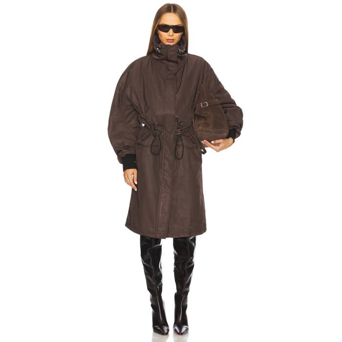 樂天商城 - ジ・アティコ The Attico 【 Long Coat Women Brown 】 レディース 茶色 ブラウン