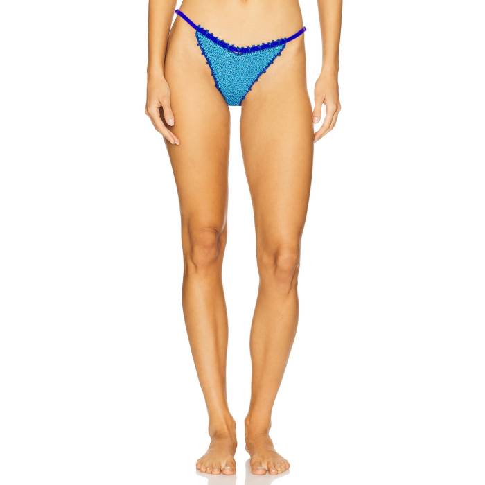 Capittana 【 Trinidad Flowers Bikini Bottom Women Blue 】 ズボン ボトムス レディースファッション 水着 レディース 青色 ブルー