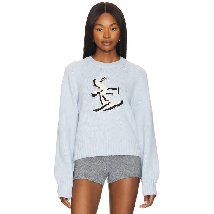 Lovers And Friends 【 Cillian Ski Sweater Women Baby Blue 】 トレーナー レディースファッション ..