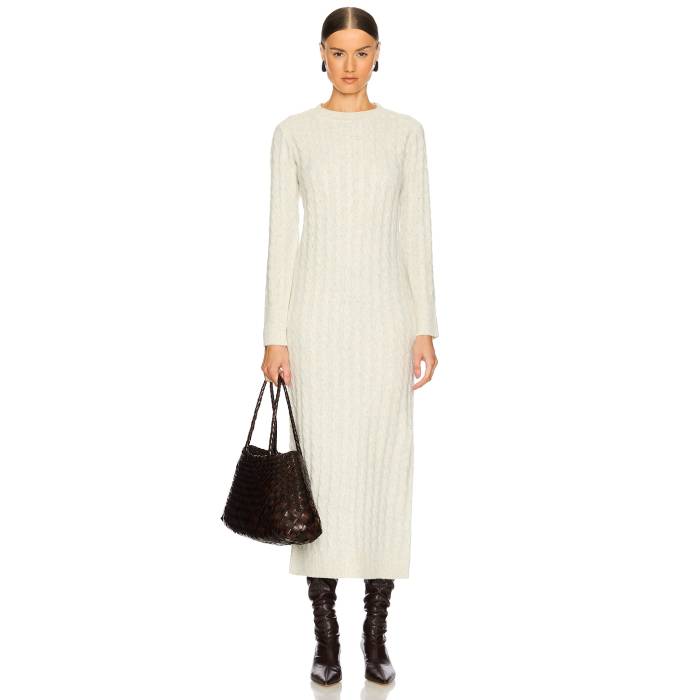 サンクチュアリー Sanctuary 【 Cable Crew Neck Maxi Dress Women Heather Chalk 】 クルー ドレス レ..