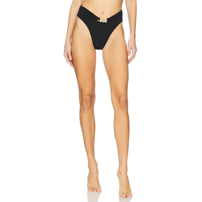 La Porte 【 Kate Pinch Hardware Bikini Bottom Women Jet Black 】 ズボン ボトムス レディースファッション 水着 レディース 黒色 ブラック