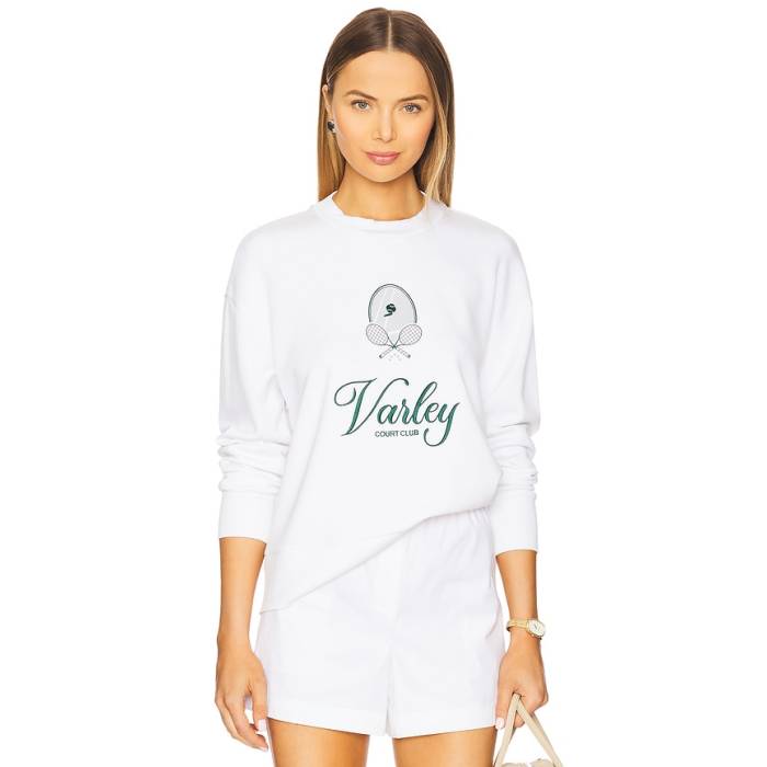 バーリー Varley  スウェット トレーナー レディース 白色 ホワイト フォレスト
