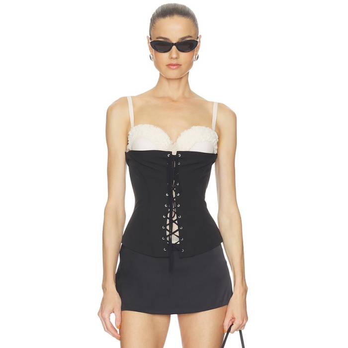 ブランド名Aniye Records性別Women(レディース)商品名Tea Bustier Topカラー・Black &Amp; Milk