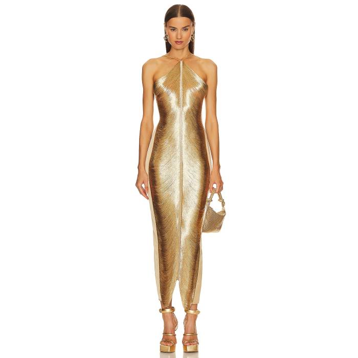 Cult Gaia �� Renata Gown Women Gold �� ��ǥ������ե��å���� �ɥ쥹 ��ǥ����� �������