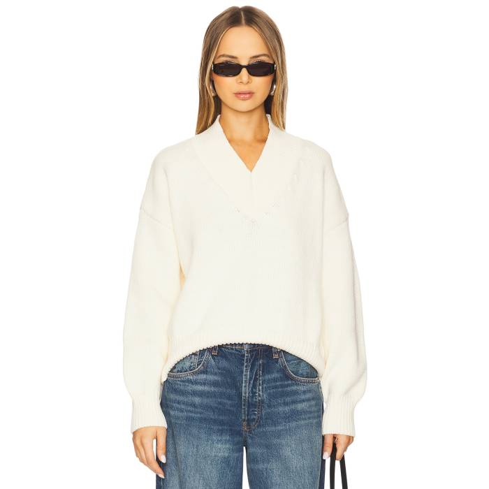 Nia 【 Chia Sweater Women Ecru 】 トレーナー レディースファッション トップス ニット セーター セーター レディース