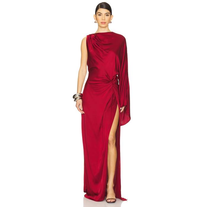 L'academie 【 By Marianna Cassia Gown Women Oxblood 】 レディースファッション ドレス レディース 赤・オックスブラッド