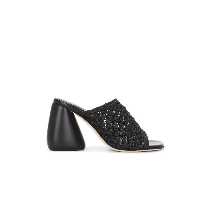 Dear Frances 【 Drew Weave Mule Women Black Weave 】 靴 レディース靴 ミュール レディース 黒色 ブラック