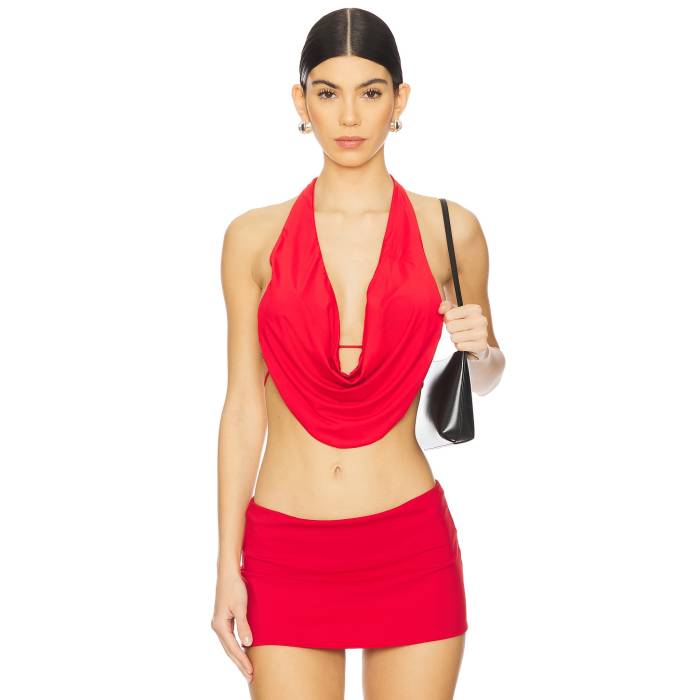 Superdown 【 Daphne Halter Top Women Red 】 レディースファッション トップス その他 レディース Red 赤・レッド