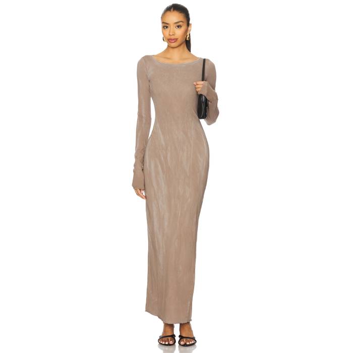 Cotton Citizen 【 Marbella Long Sleeve Maxi Dress Women Vintage Dove 】 Sleeve スリーブ ドレス レディースファッション ドレス レディース vintage ビンテージ・ヴィンテージ