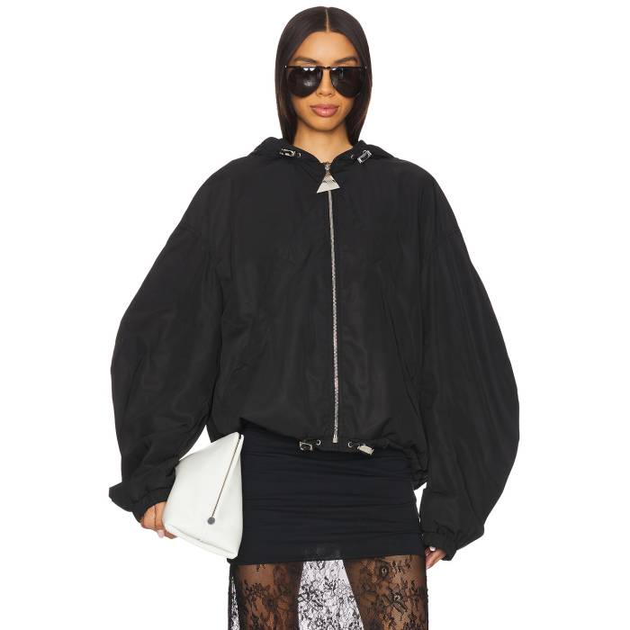 ジ・アティコ The Attico 【 Bomber Jacket Women Black 】 ボンバージャケット レディースファッション コート ジャケット レディース 黒色 ブラックのサムネイル