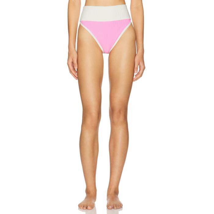 ビーチライオット Beach Riot 【 Emmy Bikini Bottom Women Prism Pink Stripe 】 ズボン ボトムス レディースファッション 水着 レディース pink ピンク Stripe ストライプ