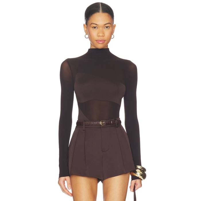 ウォルフォード Wolford 【 Shade String Bodysuit Women Soft Cacao 】 ボディースーツ レディース