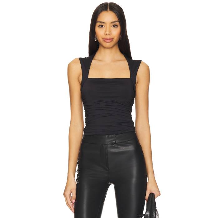 Superdown 【 Becky Top Women Black 】 レディースファッション トップス その他 レディース 黒色 ブラック