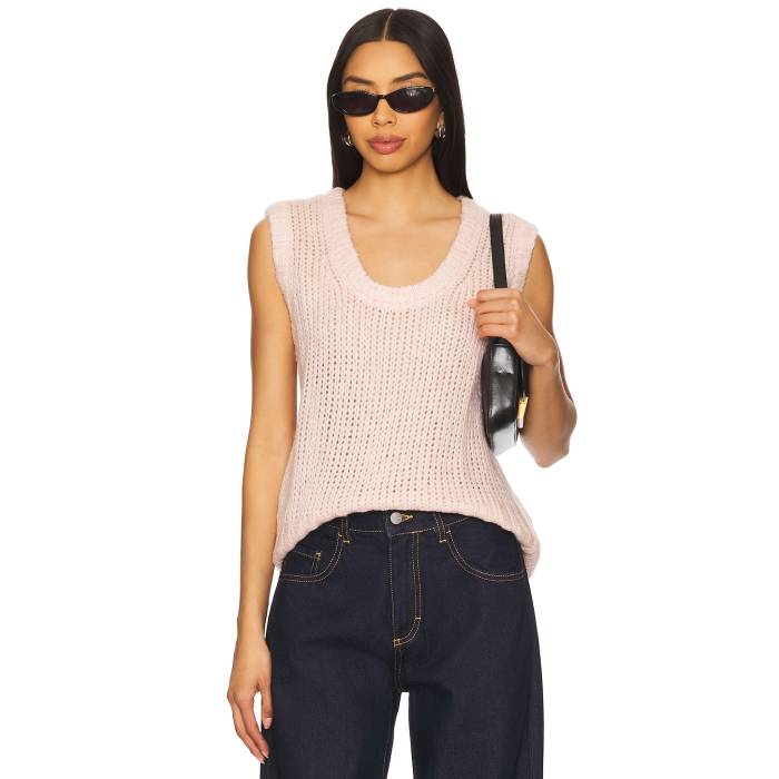 Lovers And Friends 【 Poppie Sweater Vest Women Pink 】 トレーナー ベスト レディースファッション トップス ニット セーター セーター レディース pink ピンク