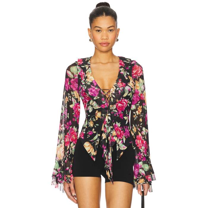 Afrm 【 Cadence Top Women Dusted Floral 】 レディースファッション トップス その他 レディース