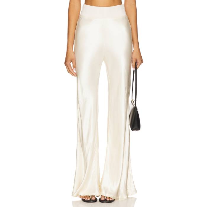 Enza Costa 【 Satin Bias Pants Women Antique White 】 サテン レディースファッション ボトムス パンツ レディース 白色 ホワイト
