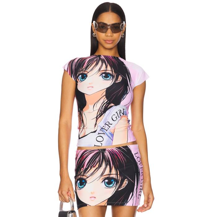 1Xblue 【 Lover Girl T-Shirt Women Multi 】 Tシャツ レディースファッション トップス Tシャツ カットソー レディース