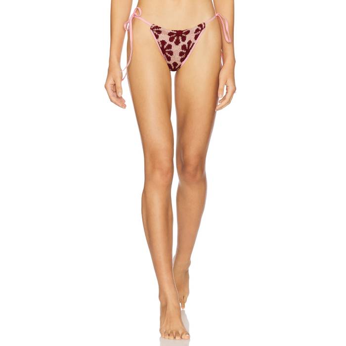 Asta Resort 【 Lio Jacquard Bikini Bottom Women Pink Delilah Sequin 】 ズボン ボトムス レディースファッション 水着 レディース pink ピンク