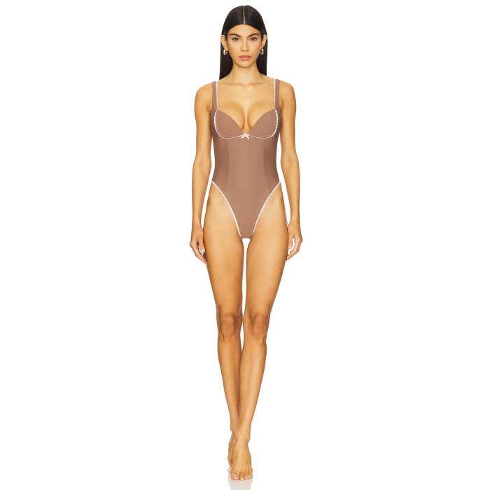 Lpa 【 Mirabella One Piece Women Light Brown 】 レディースファッション 水着 レディース 茶色 ブラウン