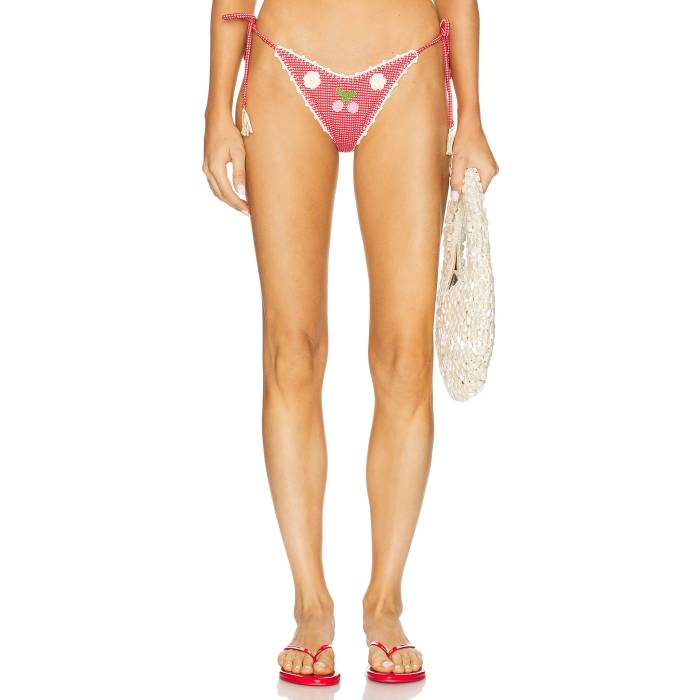 Capittana 【 Meli Bikini Bottom Women Red 】 ズボン ボトムス レディースファッション 水着 レディース Red 赤・レッド