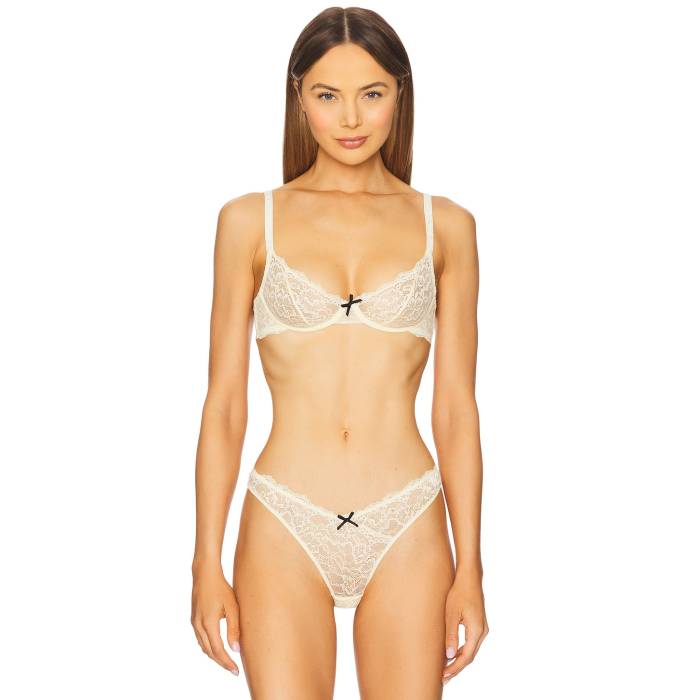 �ե롼��ɥ��ޥ� Fleur Du Mal �� Bianca Lace Balconette Women Buttercup �� ����ʡ� ���� �ʥ��ȥ����� ...