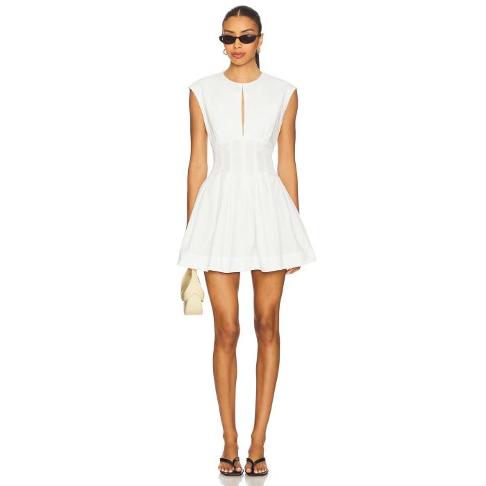 L'academie 【 By Marianna Akiri Mini Dress Women White 】 ドレス レディースファッション ドレス レディース 白色 ホワイト