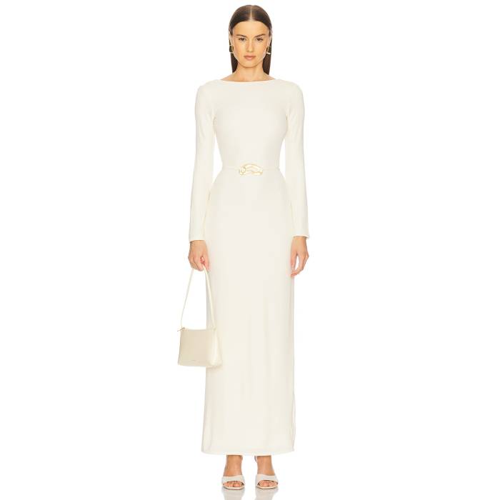 L'academie 【 By Marianna Kirina Gown Women Ivory 】 レディースファッション ドレス レディース アイボリー