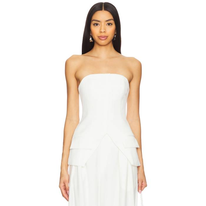 Nonchalant Label 【 Petra Top Women Winter White 】 レディースファッション トップス ベアトップ チューブトップ レディース ウィンター 白色 ホワイト