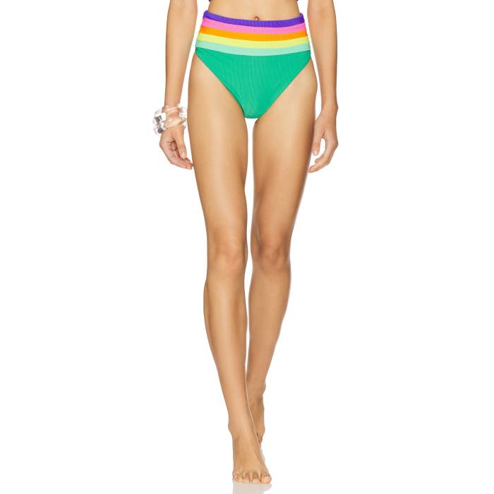 ビーチライオット Beach Riot 【 Millie Bikini Bottom Women Technicolor Colorblock 】 ズボン ボトムス レディースファッション 水着 レディース