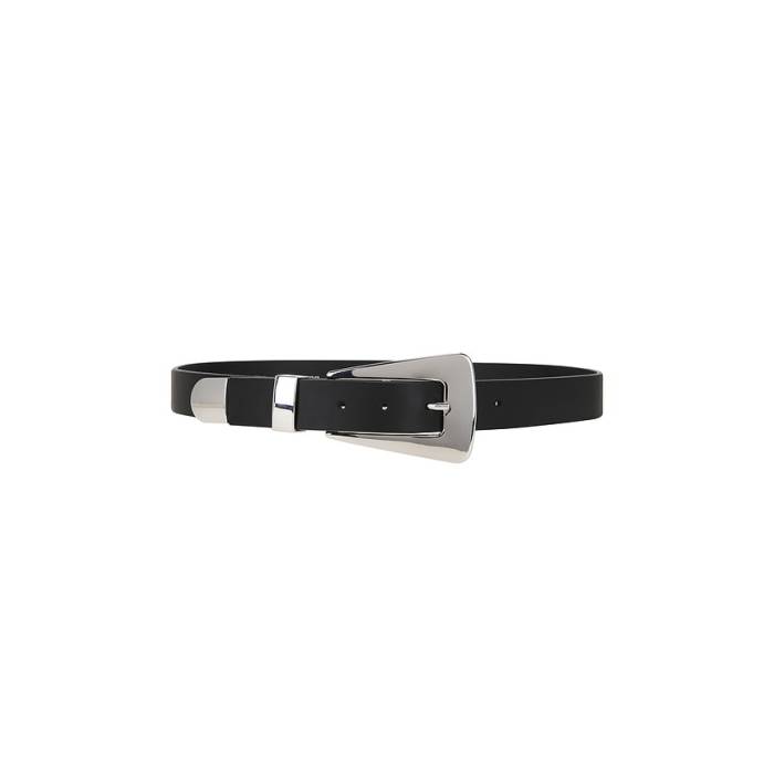 Lamarque 【 Brooklyn Belt Women Black &Amp; Silver 】 ブルックリン ベルト レ...