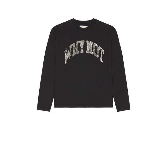 Honor The Gift 【 Why Not Long Sleeve Tee Men Black 】 Sleeve スリーブ Tシャツ メンズ 黒色 ブラック