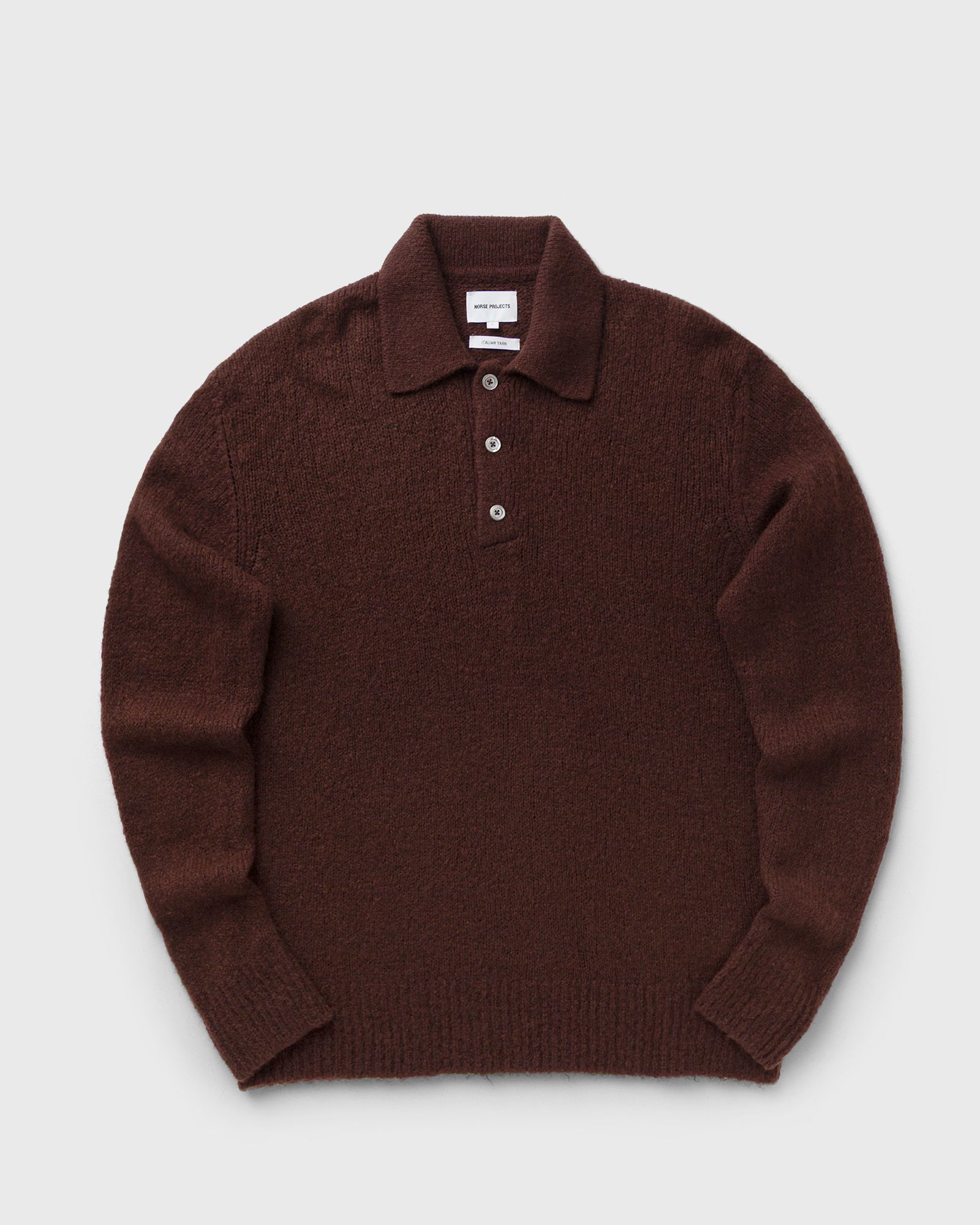 ノースプロジェクツ Norse Projects 【 Norse Projects Rasmus Relaxed Brushed Polo Men Purple/Black 】 polo ポロシャツ Purple/Black 紫色 パープル 黒色 ブラック