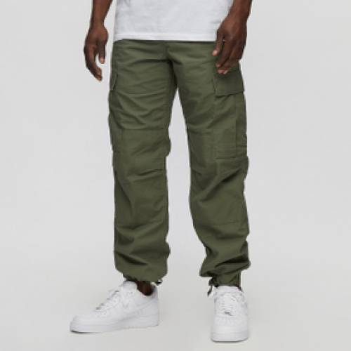 カーハート ダブリューアイピー CARHARTT WIP カーゴ パンツ 緑 グリーン 6.5 【 GREEN CARHARTT WIP REGULAR CARGO PANT COTTON COLUMBIA RIPSTOP OZ DOLLAR RINSED 】 メンズファッション ズボン パンツ