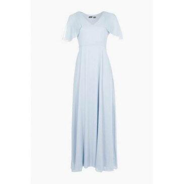 BOOHOO BOUTIQUE スリーブ ドレス 【 SLEEVE BOOHOO BOUTIQUE CHIFFON CAPE MAXI BRIDESMAID DRESS MINT 】 レディースファッション ワンピース