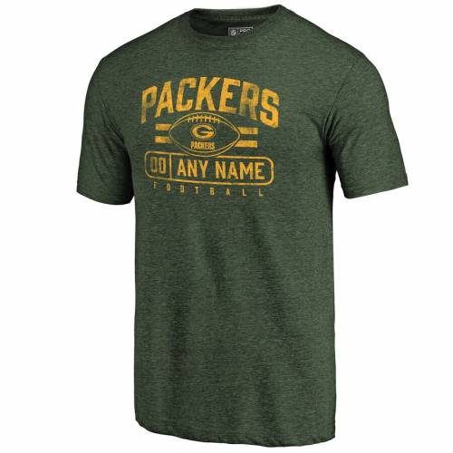 ファナティクス NFL PRO LINE BY FANATICS BRANDED プロ 緑 グリーン パッカーズ Tシャツ [CUSTOMIZED ITEM] グリーンベイ 【 NFL GREEN PRO LINE BY FANATICS BRANDED PERSONALIZED FLANKER TRIBLEND TSHIRT 】 メンズファッシ
