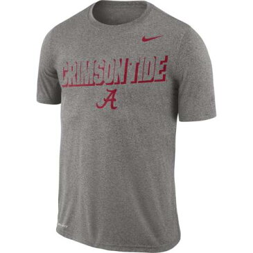 ナイキ NIKE アラバマ レジェンド パフォーマンス Tシャツ 灰色 グレー グレイ 【 LEGEND GRAY NIKE ALABAMA CRIMSON TIDE LIFT PERFORMANCE TSHIRT HEATHERED 】 メンズファッション トップス Tシャツ カットソ