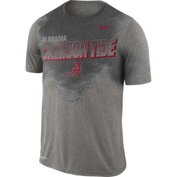 ナイキ NIKE アラバマ レジェンド パフォーマンス Tシャツ 灰色 グレー グレイ 【 LEGEND GRAY NIKE ALABAMA CRIMSON TIDE LIFT PERFORMANCE TSHIRT HEATHERED 】 メンズファッション トップス Tシャツ カットソ