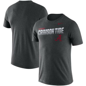 ナイキ NIKE アラバマ サイドライン レジェンド パフォーマンス Tシャツ ヘザー チャコール 【 LEGEND HEATHER NIKE ALABAMA CRIMSON TIDE SIDELINE PERFORMANCE TSHIRT CHARCOAL 】 メンズファッション トップス