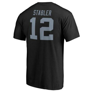 NFL PRO LINE BY FANATICS BRANDED プロ レイダース Tシャツ 黒 ブラック & 【 NFL BLACK PRO LINE BY FANATICS BRANDED KEN STABLER LAS VEGAS RAIDERS RETIRED PLAYER NAME NUMBER TSHIRT 】 メンズファッション トップス Tシ